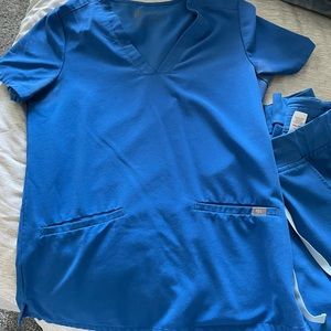 FIGS scrub set Royal Blue XS